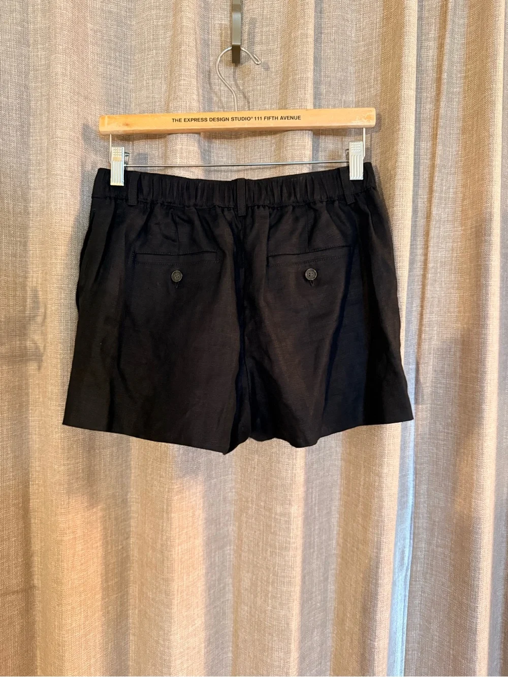 NWT J.Crew 3” Harbor Linen Shorts Black Size XS/0, 100% Linen